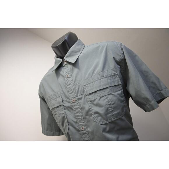 Kuhl Mountain Button Up Camp Shirt Breathable Athletic Gray Mens Size Medium - Picture 1 of 8